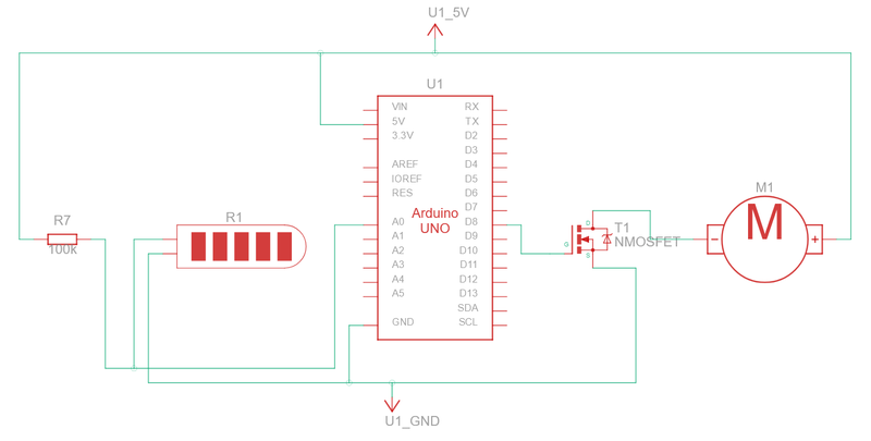 Circuit diagram for the companion robot circuit.
