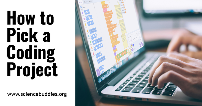 How to Pick a Coding Project - Person typing at a laptop with code on the screen