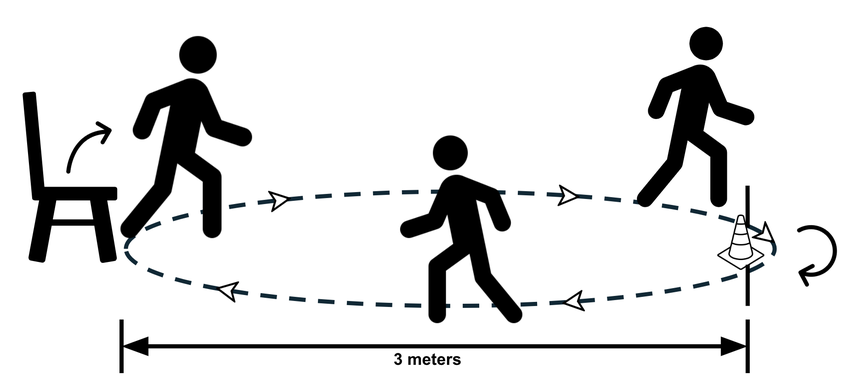 diagram of the Timed Up and Go Test