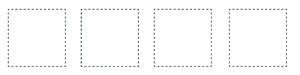 Four empty squares.
