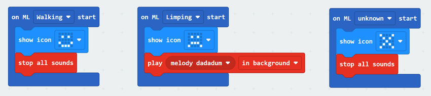 microbit create AI example Makecode program