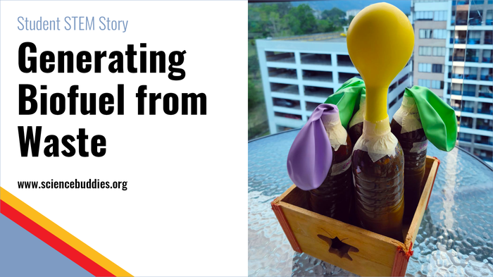 Student's experiment - biogas inflating balloons