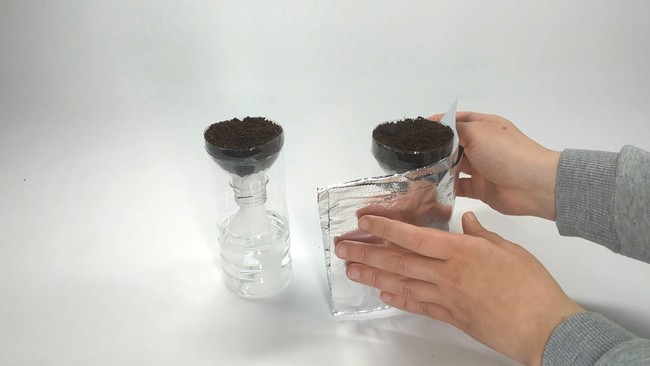 Covering hydroponic systems to prevent mold growth.