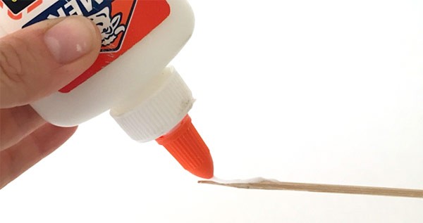Apply a thin layer of glue 