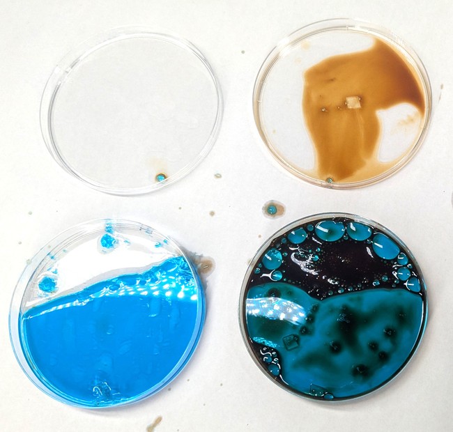 Experimental setup for ferrofluid removal project.