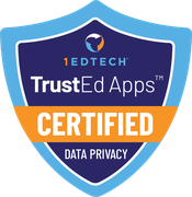  1EdTech Certified trusted data privacy certified badge for Science Buddies