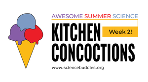 Ice cream scoops on a cone for Kitchen Concoctions - Week 2 of Awesome Summer Science Experiments with Science Buddies