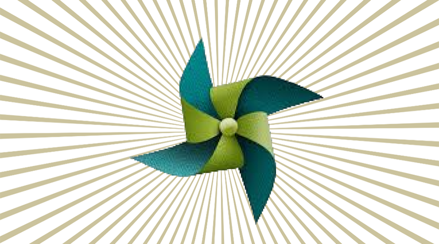 pinwheel with lines