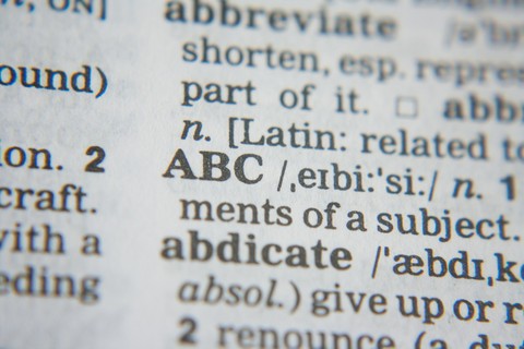 dictionary words abbreviate, ABC, abdicate