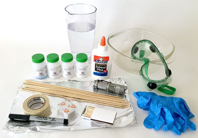 Gather all the materials for your experiment