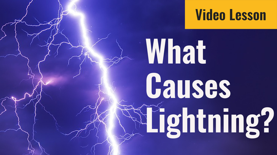 Video lesson about lightning - Static electricity lightning strike